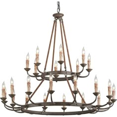 a large chandelier with many candles hanging from the bottom and one light on top