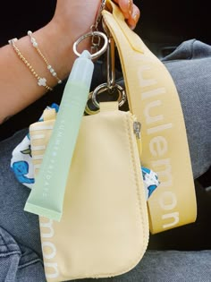 #lululemon #rollerrabbit #summerfridayslipbalm Cute Wallet Keychain Ideas, Lululemon Keychain Ideas, Lululemon Keychain Aesthetic, First Car Essentials, Lululemon Wristlet, Car Keychain Aesthetic, Car Keys Keychain Ideas, Cute Keychains For Car Keys, Car Decor Aesthetic