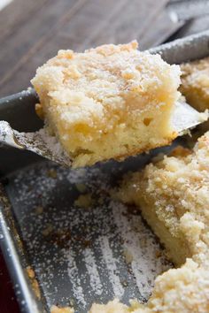 a close up of some food on a pan