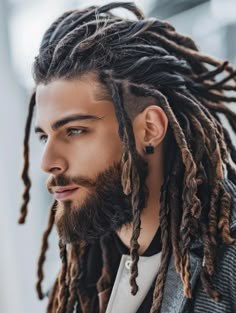 Locks On Men, Dreadlock Hairstyles Men, Crush Aesthetic, Viking Hairstyles, Rasta Hair, Hairstyles Male