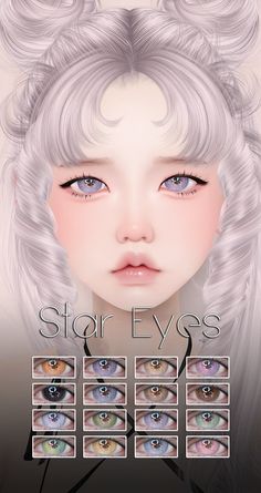 Star Eyes Sims 4 Cc, Sims 4 Cc Cute Eyes, Sims Eye Makeup, Sims 4 Cc Star Makeup, Plutonian Aesthetic, Sims 4 Cute Eyes, Sims 4 Cc Anime Eyes, Sim4 Eyes, The Sims 4 Mods Eyes