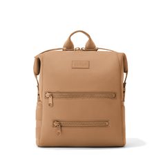 Dagne Dover medium Indi Diaper Backpack in camel brown. Laptop Carrier, Baby Backpack, Dagne Dover, Booster Car Seat, Unique Mothers Day Gifts, Changing Mat, Diaper Backpack, Baby Essentials, Everyday Bag