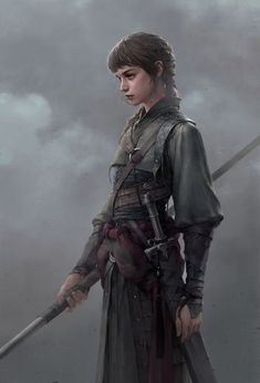 Person With Staff Drawing Reference, Female Monk Character Design, Way Of Mercy Monk, Female Fighter Character Design, Character Inspiration Woman, Arya Stark Art, Female Monk, Concept Art Landscape, Steampunk Glasses