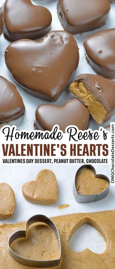 Bunch of  Chocolate Peanut Butter Valentine's Hearts  on white paper. Valentine's Day Treats, Cute Chocolate, Valentines Baking, Chocolate And Peanut Butter, Lost 100 Pounds, Valentine Desserts, Candy Recipes Homemade, Dessert Dips, S Heart