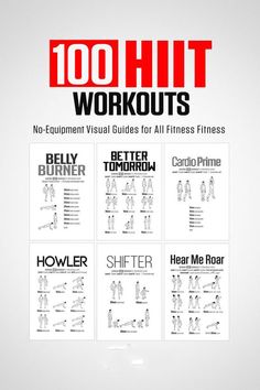 the book cover for 100 hit workouts, which includes instructions to build your own body