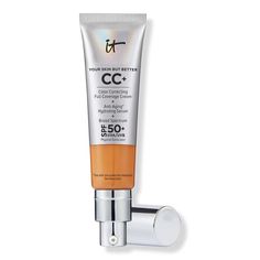 Tan Rich CC+ Cream with SPF 50+ - IT Cosmetics | Ulta Beauty It Cc Cream, Physical Sunscreen, Perfect Complexion, It Cosmetics, Hydrating Serum, Mineral Sunscreen, Cc Cream, Anti Aging Serum, Uneven Skin