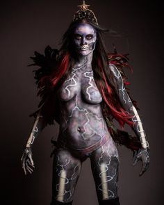 Model: @aussiejasi  Photographer: @toddcollinsphotos  Body paint: @effectsbysteph  Styling: @vinyltapestries . . . . #mua #makeupartist #makeup #fx #fxmua #fxmakeupartist #fxmakeup #sfx #sfxmakeup #sfxmakeupartist #haunt #horror #gore #cosplay #unleashyourinnerartist #undiscovered_muas  #undiscoveredmuas #skull #skullmakeup #31daysofskulls  #skullqueen #followme #bodypaint #lightning #bodypaintartists #halloween #halloweenmakeup Sfx Makeup Ideas Gore, Gory Sfx Makeup, Gory Sfx Makeup Looks, Sfx Gore, Sfx Makeup Supplies, Makeup Humor, 31 Days Of Halloween, Sfx Makeup