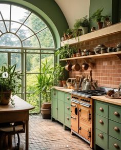 a kitchen filled with lots of pots and pans