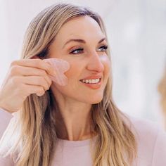 ✨ Elevate your skincare routine with the Frownies Rose Quartz Gua Sha Stone! This beautiful, natural stone helps to lift, sculpt, and rejuvenate your skin, promoting a youthful glow. Perfect for reducing puffiness and enhancing circulation, it’s a must-have tool for a radiant complexion. Treat yourself to a spa-like experience at home with this luxurious Gua Sha stone. 🌹 #Frownies #GuaSha #SkincareRoutine #NaturalBeauty