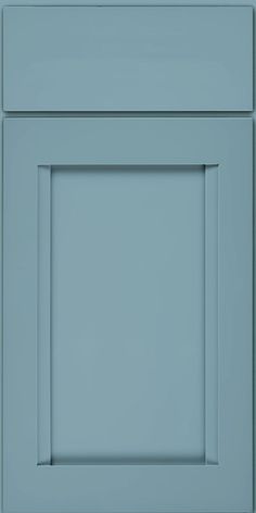 an image of a blue cabinet door that is painted in the same color as it appears