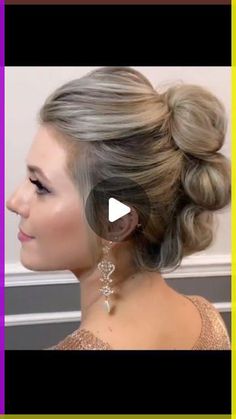 Diy Updo, Simple Updo, Tutorial Hair, Updo Tutorial, Fringe Bangs, Updos For Medium Length Hair, Festival Diy, Hair Shows, Formal Hairstyles