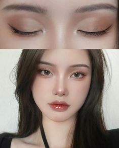 Casual Eyeshadow Looks, Makeup Placement, 2024 Makeup, Makeup Asia, Makeup Ulzzang, Mekap Mata, Cute Eye Makeup