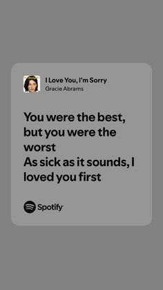 i love you, i’m sorry lyrics by gracie abrams Gracie Abrams Song Lyrics Quotes, I Love You I’m Sorry Gracie Abrams Lyrics, I Love You In Gracie Abrams Lyrics, Best Gracie Abrams Lyrics, I Love You Im Sorry Lyrics, Gracie Abrams I Love You Im Sorry, Gracie Abrams Quotes Lyrics, Gracie Abrams Song Lyrics, Gracie Abrams Lyrics Spotify