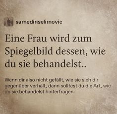 an old paper with some type of text on it that says, fine frau wird zum spiegelild dessen, we du sie behandest