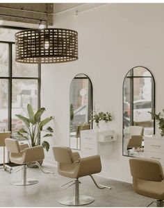 the salon is clean and ready for customers to use