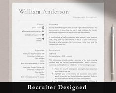 a professional resume is shown on top of a desk next to a pen and paper