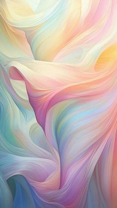 an abstract painting with pastel colors