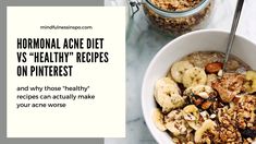 "Healthy" recipes from Pinterest may actually make your acne worse! Follow the hormonal acne diet to improve your skin and overall health. Hormonal Acne Diet, Acne Diet, Hormonal Acne, Overall Health, Skin Care Acne, Skin Conditions, Your Skin, Improve Yourself, Acne