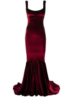 Velvet Mermaid Gown, Pink Glitter Dress, Prom Dress Inspo, Dark Red Dresses, Gown Red, Velvet Dress Long, Red Velvet Dress, Gown Pattern, Velvet Gown