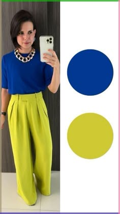 February 2024 Fashion Trends, Vibrant Color Outfit, Color Combinations For Clothes Women, Mode Ab 50, Winter Typ, Verde Lima