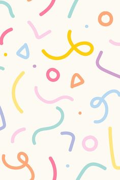 an abstract background with many different colored letters and numbers on white paper, including the word love