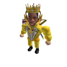 a cartoon character with a crown on his head