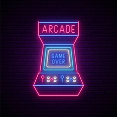 Arcade Game Machine Neon Sign Arcade Sign, Neon Arcade, Ambiguous Quotes, Arcade Game Machines, Commercial Signs, Business Signage, Game Machine, Quick Quotes, Banner Advertising