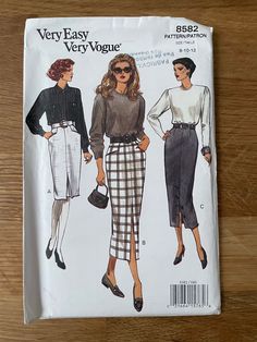 an image of a woman's skirt and top sewing pattern