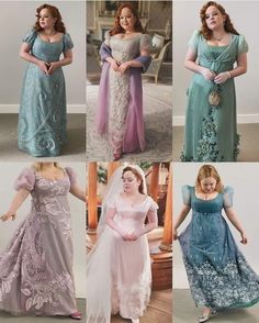 Penelope Featherington Outfit, Bridgerton Dresses Penelope, Bridgestone Dresses, Penelope Featherington Wedding Dress, Bridgeton Penelope, Bridgerton Aesthetic Wedding, Pride And Prejudice Dress, Bridgerton Costumes, Broadway Dress