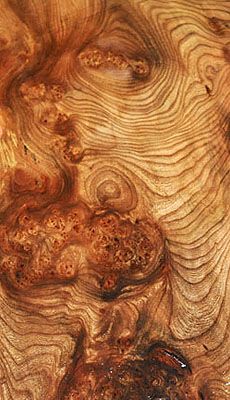 the wood grain is brown and has swirly patterns on it's surface, as well as some other things