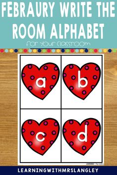 a valentine's day activity for the classroom to practice letter recognition