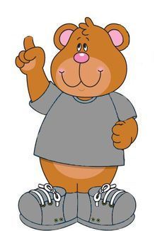 a brown teddy bear wearing sneakers giving the thumbs up sign with one hand and two fingers in the other