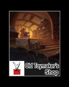 an old toymaker's shop is featured in this poster