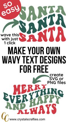 some type of font that is very fun to use for christmas cards and other items