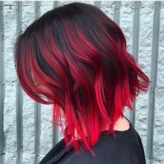 Red Hair Color Shades, Pulp Riot Hair Color, Red Ombre Hair, Short Red Hair, Short Ombre Hair, Pulp Riot Hair, Dark Red Hair, Bright Red Hair, Hair Color Shades