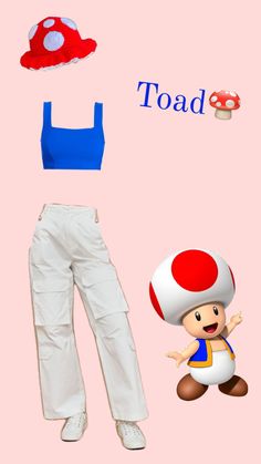 an image of a mushroom hat and pants