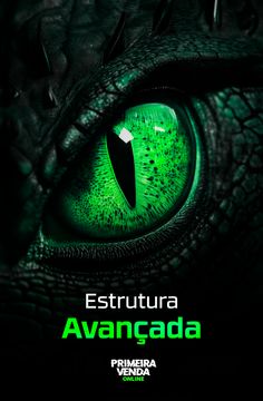 an advertisement for the movie,'estrutura avacada'with green eyes