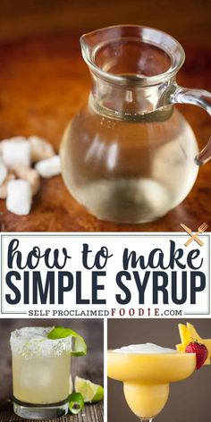 how to make simple syrup for cocktails