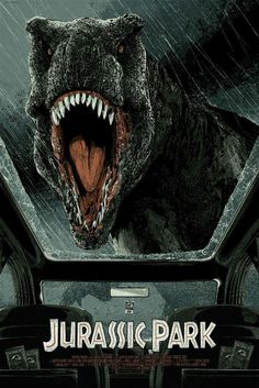 the movie poster for the film's upcoming release, jurassic park with an image of a