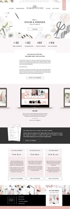 the website design is clean and modern