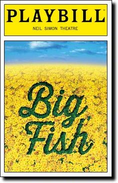 the front cover of playbill's big fish