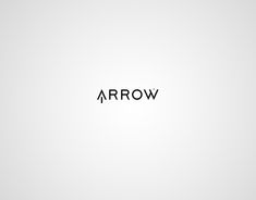 the word arrow written in black on a white background