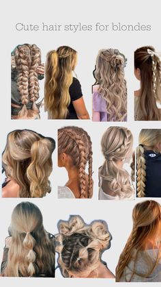 Hair Styles For Blondes, Competition Hair, Beautiful Braided Hair