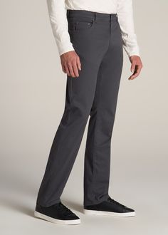 About Our Long Inseam Pants Perfect for date night, the office, the bar and everything in between. Our J1 men's tall pants are the quintessential pair that every guy needs in his wardrobe. We know the struggles of finding good-quality pants for tall men between 6'3” and 7'1”, with lengths that are too short and fits that are downright uncomfortable. Leave those days behind and pick up a pair from American Tall. All of our styles are designed exclusively for tall guys just like you with proper pr