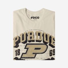 When assembling your fan fit, you need something that lets everyone know that you’re at the top of your game. Well, a stylish team top can help with that endeavor. Change the game and rep the team in this Purdue Boilermakers Field Arched Wordmark T-Shirt. This top features a design that showcases your all-important team colors and a bold team logo display across the chest, meaning this t-shirt will prove your unmatched dedication to the Purdue Boilermakers when you’re at the game or watching at Purdue Boilermakers, Logo Display, One Piece Pajamas, Team T Shirts, Team Shirts, Philadelphia Phillies, National Football League, Football League, The Team