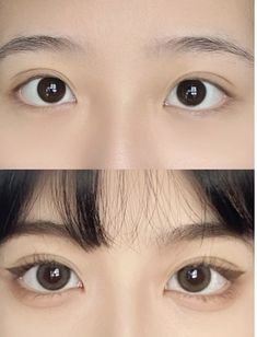 Nail Ideas Korean Style, Eye Makeup Round Eyes, Xiaohongshu Makeup, Makeup For Round Eyes, Under Eye Makeup, Asian Eyes