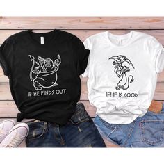 Disney Married Shirts, Cute Matching Shirts, Hercules Shirt, Disney Couples Shirts, Matching Disney Outfits Couples, Disney Fandom Crew Neck T-shirt, Disney Couple Outfits Ideas, His And Hers Disney Shirts, Pain And Panic Costumes