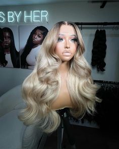 @cheryshpx 613 Wig Hairstyles For Black Women, 5x5 Lace Closure Wig, Wig For Black Women, Ombre Brown, Ash Blonde Hair, Blonde Hair Looks, Dope Hairstyles, Lace Closure Wig, Front Lace Wigs Human Hair