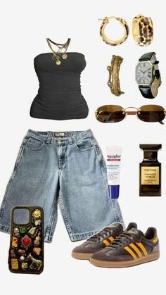 Jorts Inspo Woman, Cute Jorts Outfit Women, Summer Jorts Outfits, Outfits With Jorts Women, Aussie Summer Outfits, Jorts Womens Fit, Jorts Outfit Aesthetic, Jorts Outfit Women’s, Jorts Summer Outfits