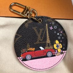 New In Box. 100% Authentic Louis Vuitton Purchased In Boutique. Louis Vuitton Limited Edition 2019 Vivienne Xmas Bag Charm And Key Holder. Comes With Box, Ribbon, Dustbag. Made In France 3.1 X 3.1 Inches/8 X 8 Cm Red Monogram Canvas Leather Gold-Color Metal Hardware Paris Design Dual Function As A Key Ring And Bag Charm Louis Vuitton Signature On Snap Hook And Key Ring Louis Vuitton Vivienne, Boutique Louis Vuitton, Box Ribbon, Louis Vuitton Red, Louis Vuitton Limited Edition, Paris Design, Bag Charms, Louis Vuitton Accessories, Bottle Painting